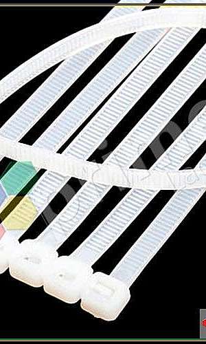 Abraçadeiras de Nylon Branca  Abraçadeiras de Nylon Branca